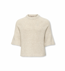 KOGEDENA LIFE 4/5 SLEEVE O-NECK KNT - PUMICE STONE/MELANGE