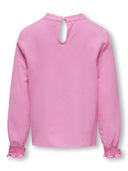 KOGMETTE LIFE L/S O-NECK SMOCK CUFF TOP BEGONIA PINK
