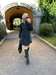 VISOL L/S PLEAT DENIM DRESS - BLACK