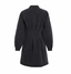 VISOL L/S PLEAT DENIM DRESS - BLACK