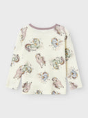 NMFWILLITUS WOOL LS TOP SNOW WHITE