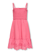 KOGLOU LIFE EMB SMOCK DRESS - CAMELLIA ROSE