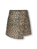 KOGNAOMI WASHED AOP SKORTS TOASTED COCONUT/LEO WASHED
