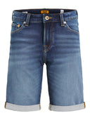 JJIRICK JJICON SHORTS JNR - BLUE DENIM
