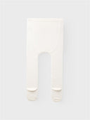 NMFWAKMA WOOL CABLE PANTYHOSE - SNOW WHITE