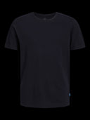 JJEORGANIC BASIC TEE SS O-NECK BLACK