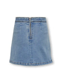KOGROSEANNE SHORT SLIT DNM SKIRT LIGHT MEDIUM BLUE DENIM