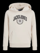 JJKAM VARISITY BRANDING SWEAT HOOD JNR MOONBEAM