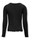 KOGAMOUR L/S TOP JRS BLACK