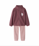 NMFSPEKTRA FLEECE COMBI SET ROSE BROWN