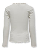 KOGIDOL LIFE LS O-NECK GLITTERTOP CS JRS SILVER GLITTER