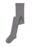 NMMWAKMA WOOL RIB  PANTYHOSE - SILVER FILIGREE