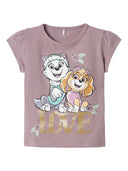 NMFMERIDA PAWPATROL SS TOP PURPLE DOVE