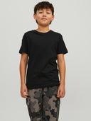 JJEORGANIC BASIC TEE SS O-NECK BLACK