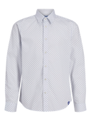 JJAXEL PRINT SHIRT JNR WHITE
