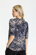 GRAZIA BLOUSE 1/2 SLEEVES - GREY