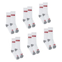 LHN BOX TAB HIGH CUT 6 PK - WHITE