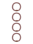 NKFACC-ARISE 4P HAIRELASTIC PURPLE DOVE/GLITTER