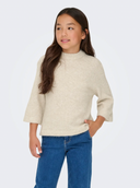 KOGEDENA LIFE 4/5 SLEEVE O-NECK KNT - PUMICE STONE/MELANGE