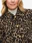 VISIMBA L/S SHORT JACKET - BLACK BEAUTY/LEOPARD