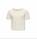 KOGCARLOTTA LIFE S/S TOP JRS - CLOUD DANCER