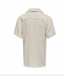 OSJKARI SS SHIRT VISC LIN RESORT - OATMEAL
