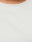 VIMONIE FLOWER EMB S/S  O-NECK SNOW WHITE EMB WHITE FLOWERS
