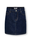 KOGJUICY HW WESTERN SHORT SKIRT DNM DARK BLUE DENIM