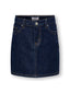 KOGJUICY HW WESTERN SHORT SKIRT DNM DARK BLUE DENIM