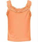 KOGMILA S/L LACE TANK TOP - ORANSJE