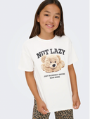 KOGBILLIE SS LOOSE TEDDY TOP - CLOUD DANCER/LAZY