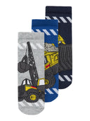 NMMJABEZ TONKA 3P SOCK - NAVY BLAZER/LIMOGES/GREY MELANGE