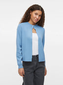 VISEHABAT L/S KNIT CARDIGAN - BLISSFUL BLUE