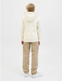 JJARI BRANDING SWEAT HOOD JNR - ANTIQUE WHITE