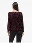 VIFAITH BOAT NECK L/S SEQUIN TOP - FIG