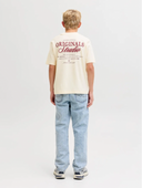JORNORREBRO TYPO TEE SS CREW NECK SN JNR - ANTIQUE WHITE
