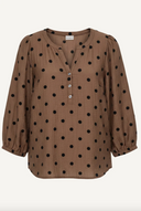 ALMA BLOUSE - BROWN