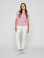 VIDALO O-NECK S/S KNIT TOP WINSOME ORCHID