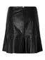 YASCOLLY MW NAPLON LEATHER SKIRT BLACK