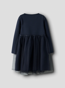 NMFJEAN BLUEY LS TULLE DRESS SKY - NAVY BLAZER