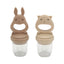 KONGES SLØJD - SILICONE FRUIT FEEDING PACIFIER - BARK/SHELL