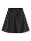 KOGBLAKE FAUX LEATHER SKIRT PNT BLACK