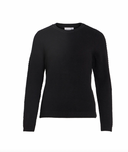 VIDALO O-NECK L/S KNIT TOP -BLACK