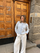 YASZIGLY LS KNIT CARDIGAN - SKYWAY BIRCH