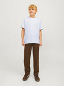 JJEURBAN EDGE TEE SS O-NECK NOOS JNR WHITE