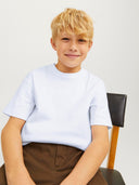 JJEURBAN EDGE TEE SS O-NECK NOOS JNR WHITE