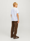 JJEURBAN EDGE TEE SS O-NECK NOOS JNR WHITE