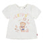 LVG LIV SS SMOCKED SLV TEE GARDENIA