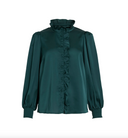 VILUTTO L/S FRILL SHIRT - PONDEROSA PINE