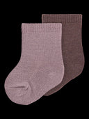 NBFWAKTA WO/VI 2P SOCK PURPLE DOVE